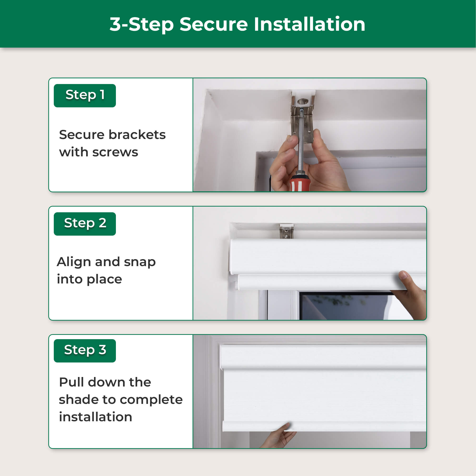 Allesin Dual-Control Blackout Roller Shades | Remote & Manual