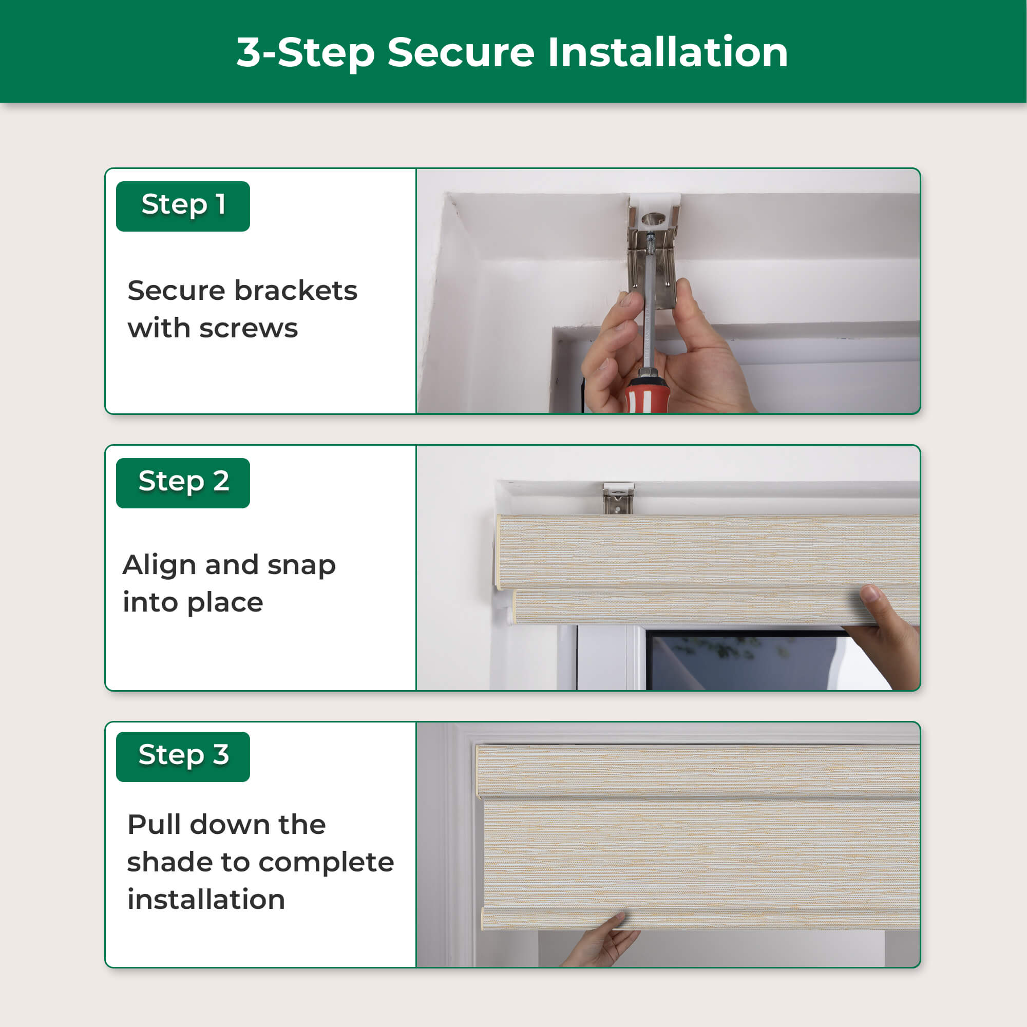 Allesin Dual-Control Blackout Roller Shades | Remote & Manual