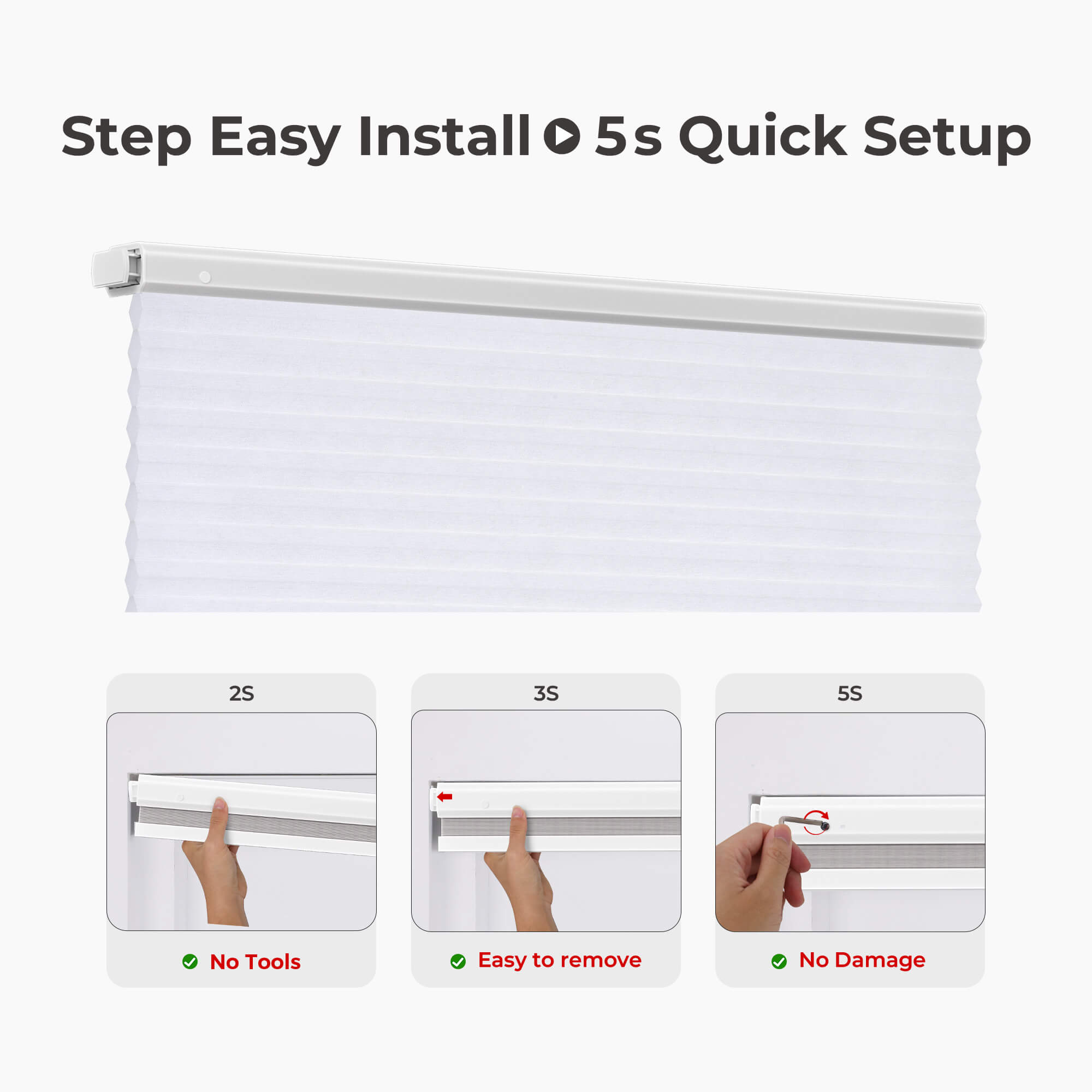 Allesin Prestige Motorized Light Filtering Honeycomb Shades