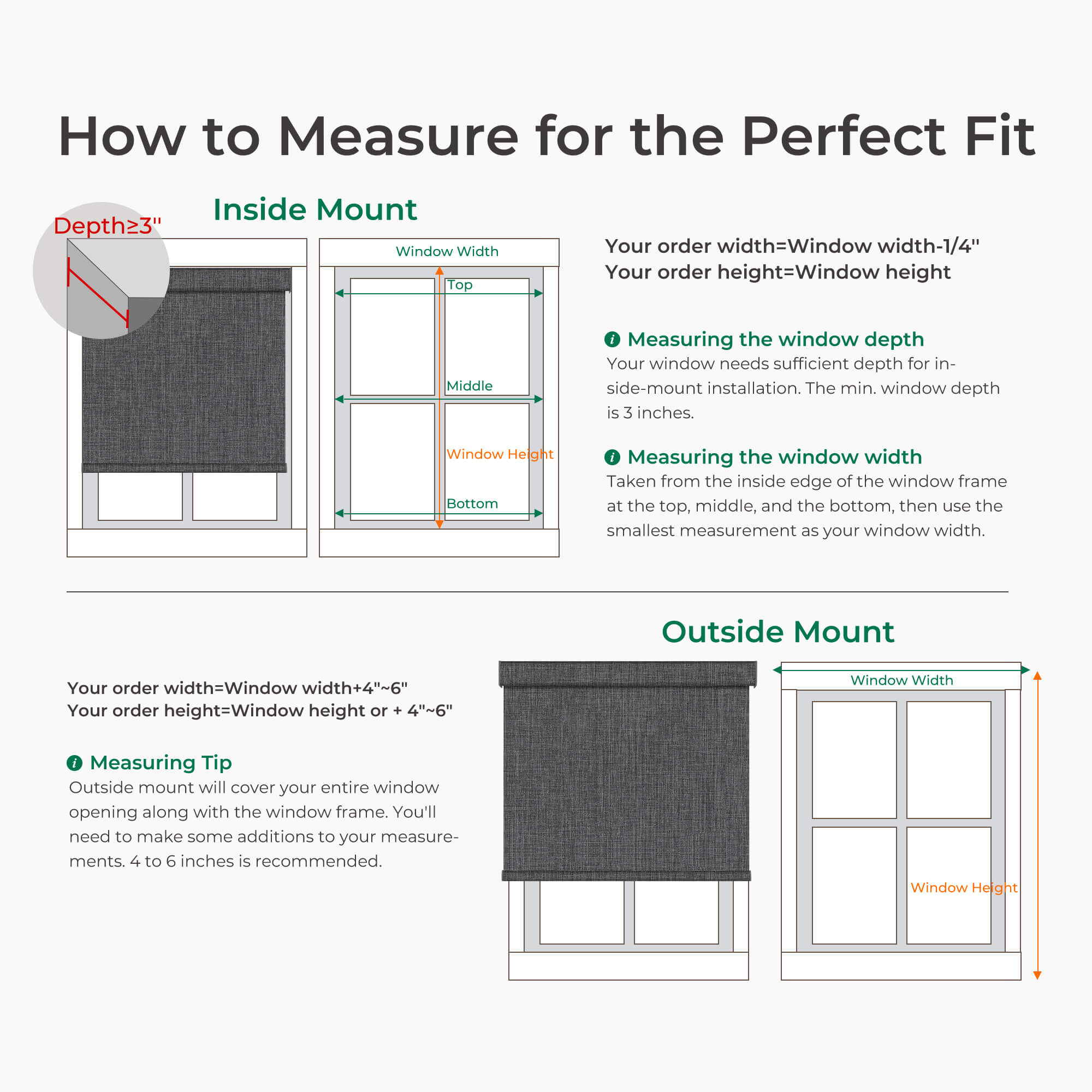 Allesin Dual-Control Blackout Roller Shades | Remote & Manual