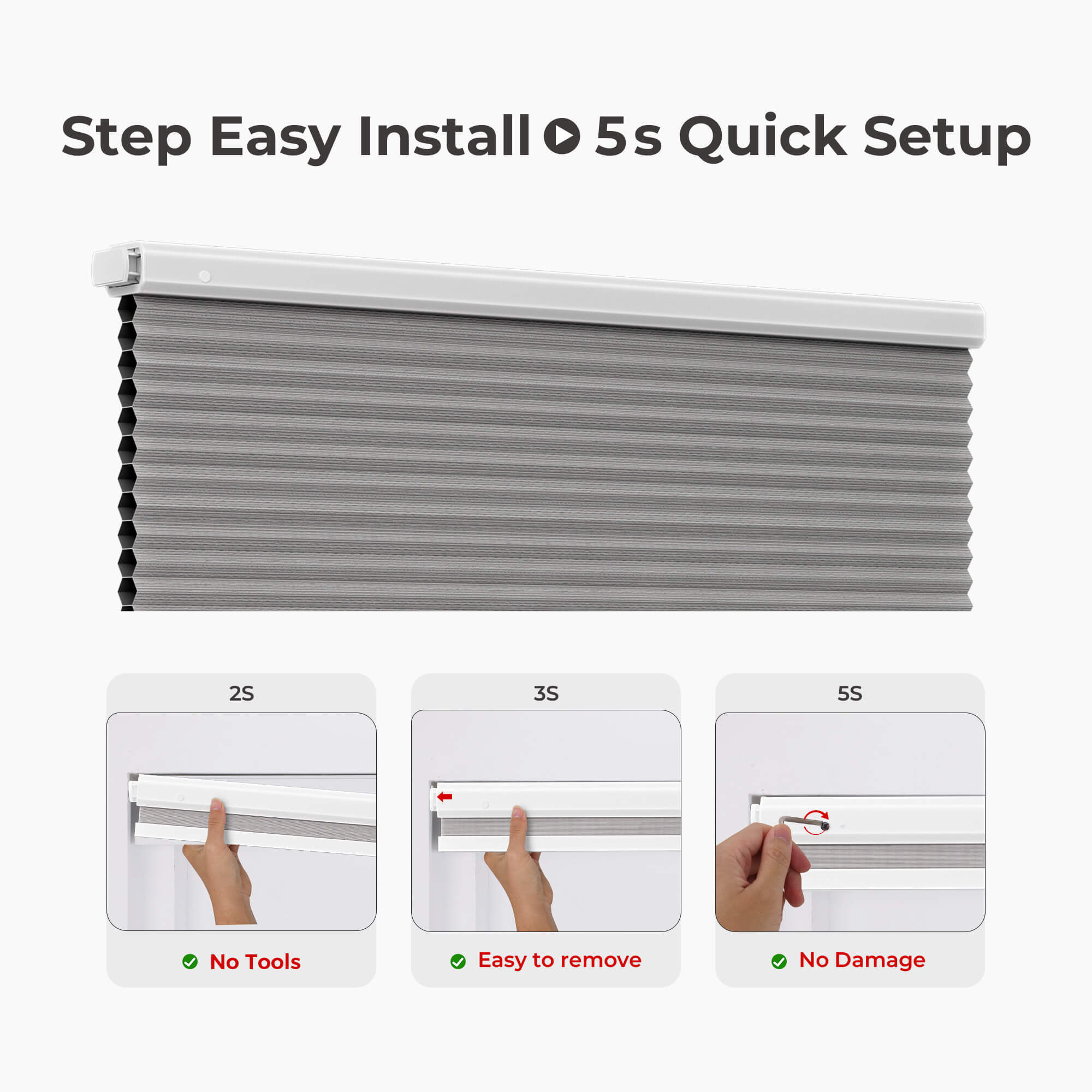 Allesin Prestige Motorized Blackout Honeycomb Shades