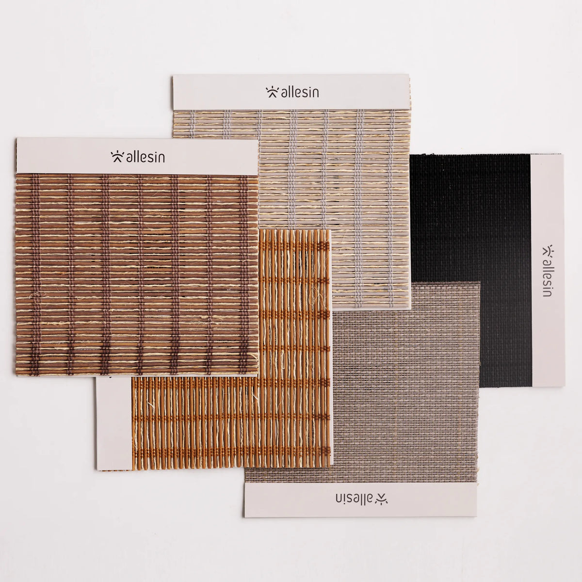 Bamboo Woven Roman Shades Fabric Booklet