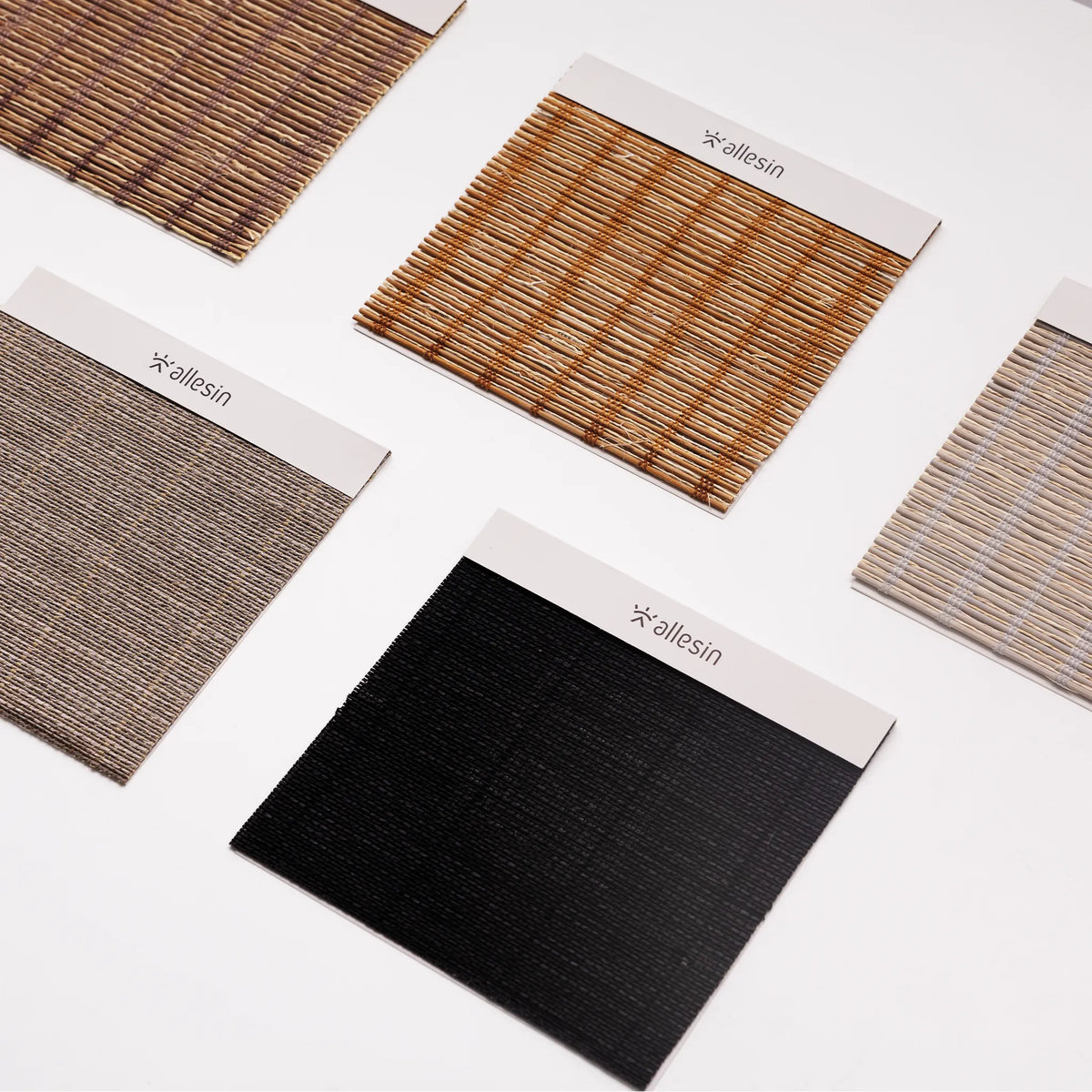 Bamboo Woven Roman Shades Fabric Booklet