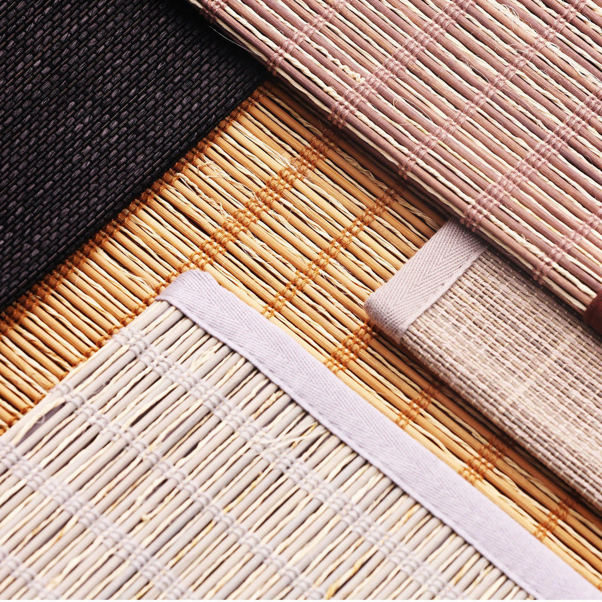 Bamboo Woven Roman Shades Fabric Booklet