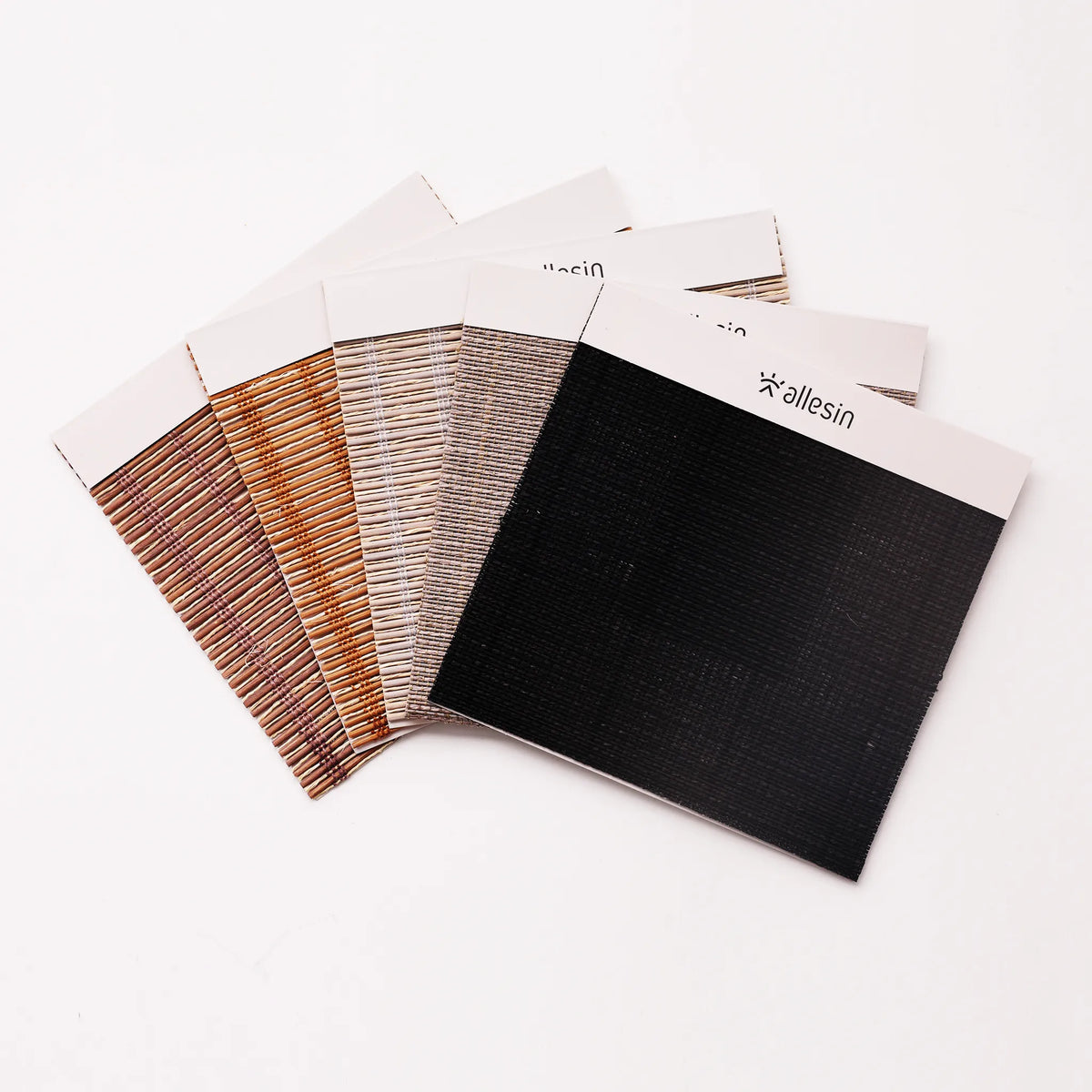 Bamboo Woven Roman Shades Fabric Booklet
