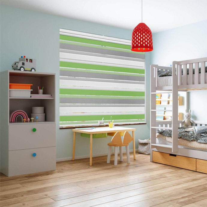 dual shades for kid room