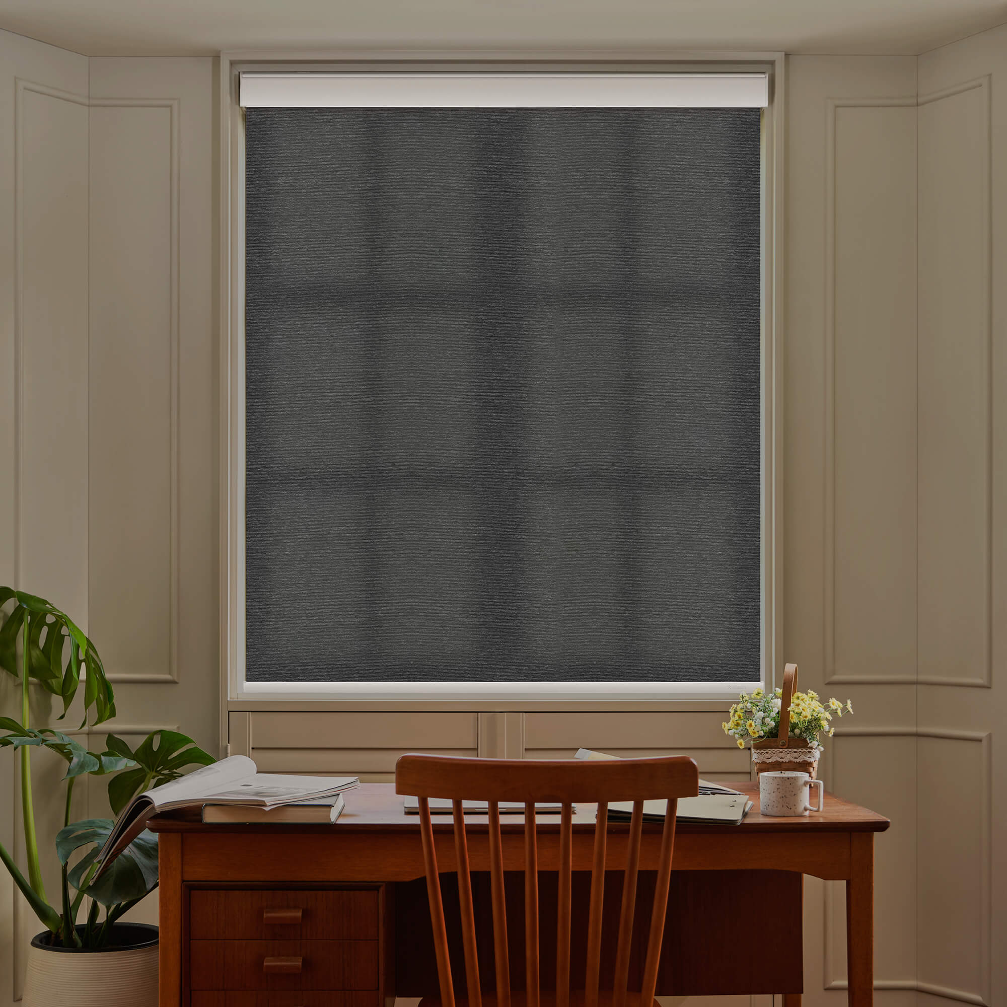 Allesin Motorized Light Filtering Roller Shades