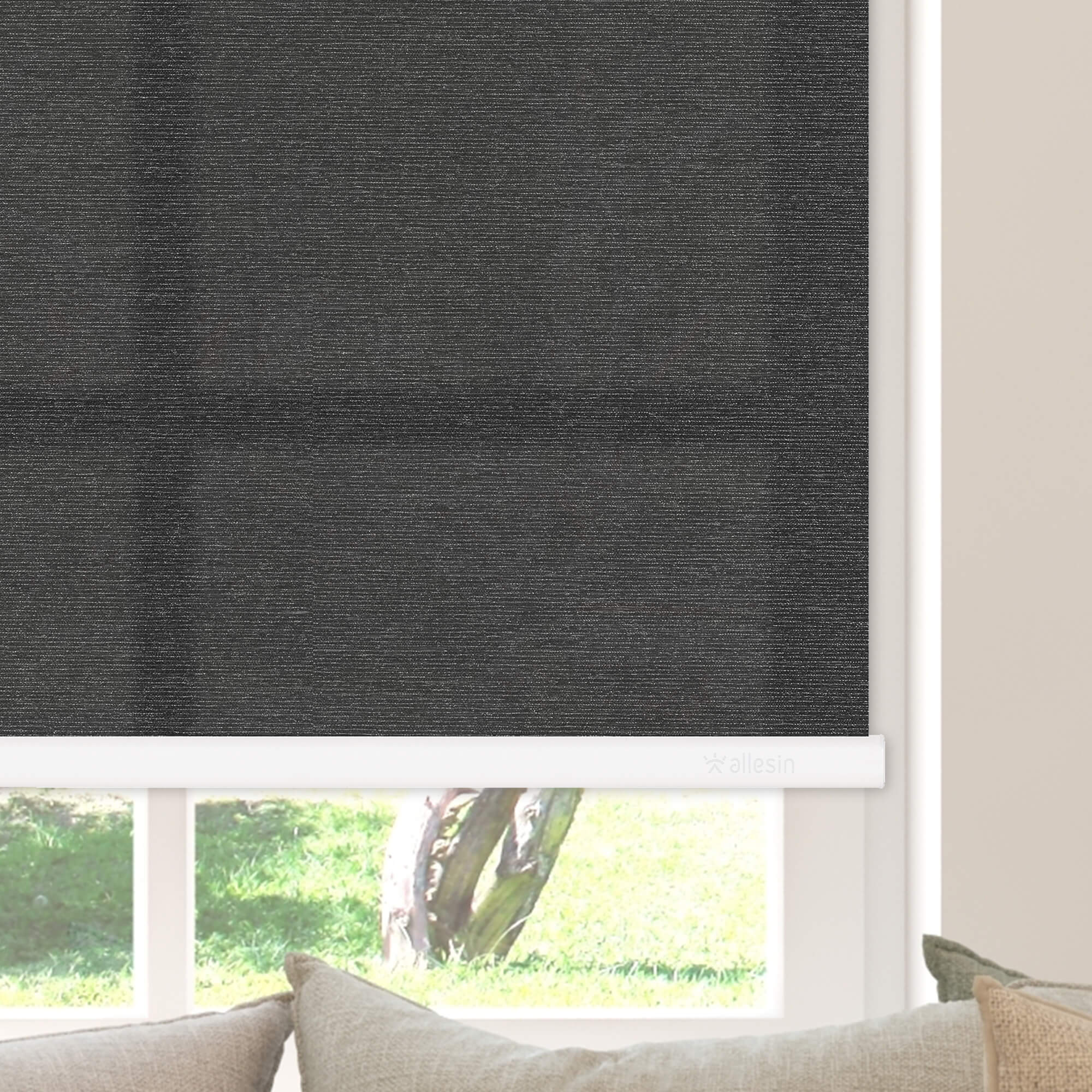 Allesin Motorized Light Filtering Roller Shades