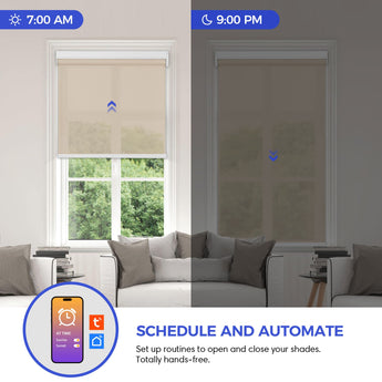 scheduled and automated roller shades