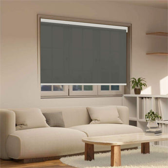 light filtering roller window blind in living room