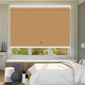 motorized blackout roller shades for windows
