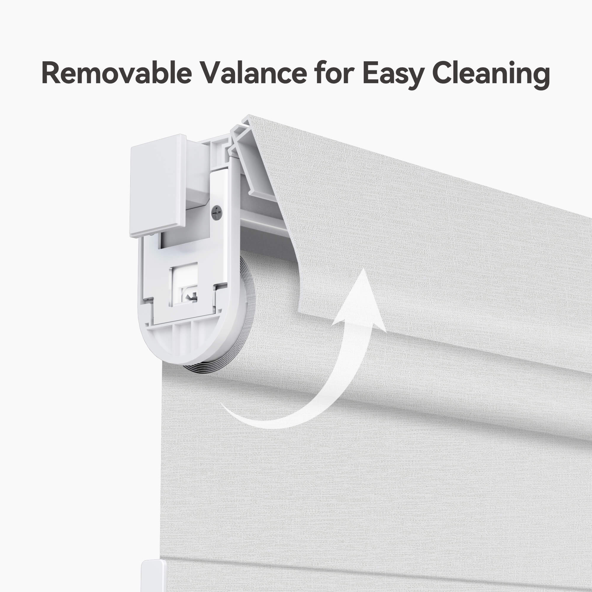 Allesin No-Drill Motorized Roller Shades | Light Filtering
