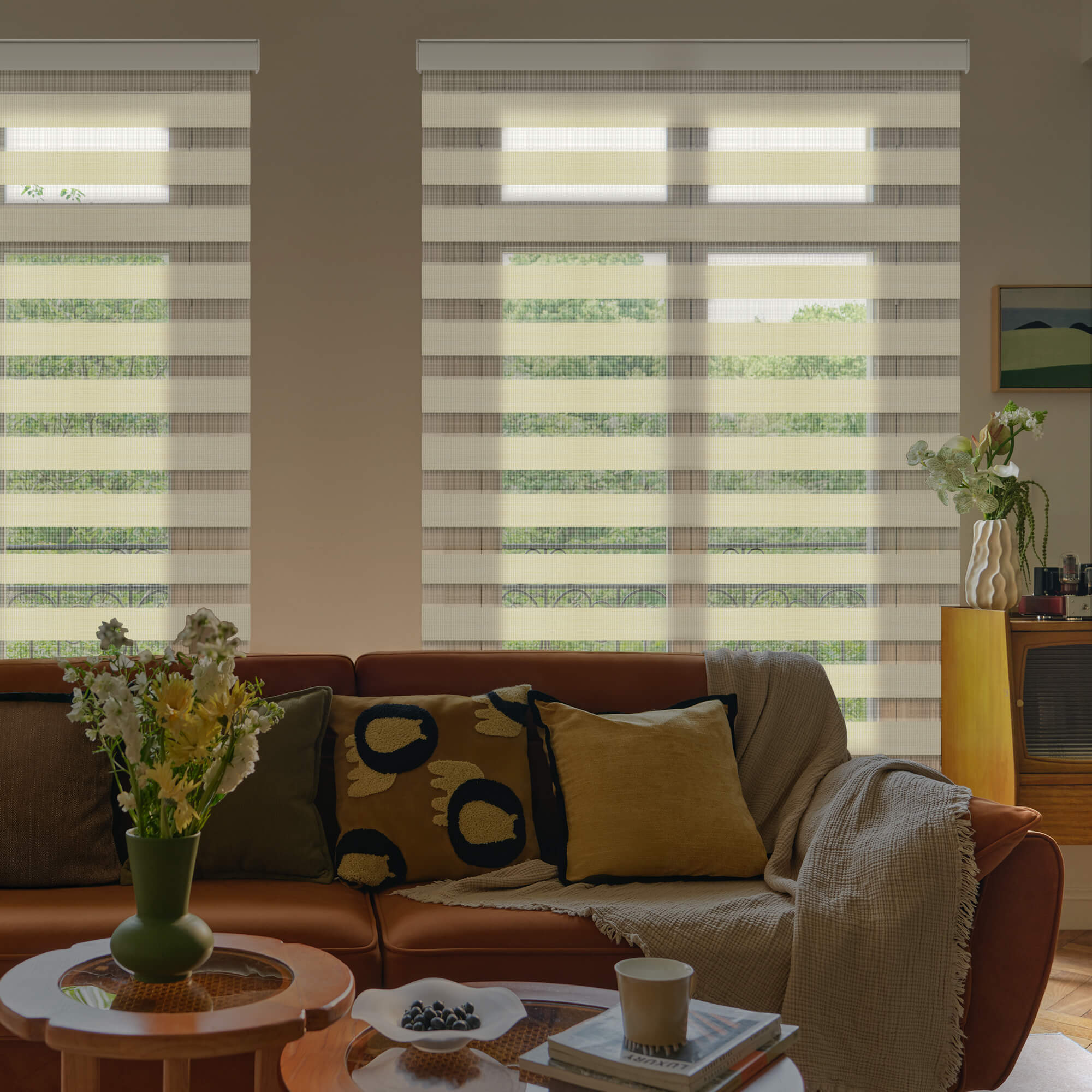 Allesin Motorized Zebra Shades