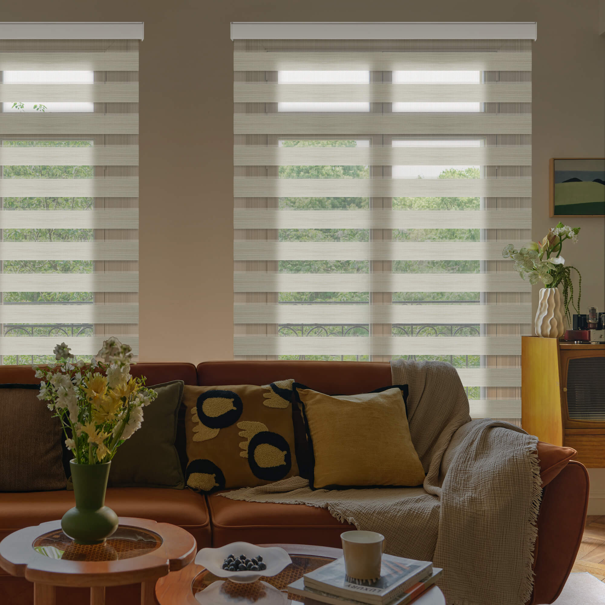 Allesin Motorized Zebra Shades