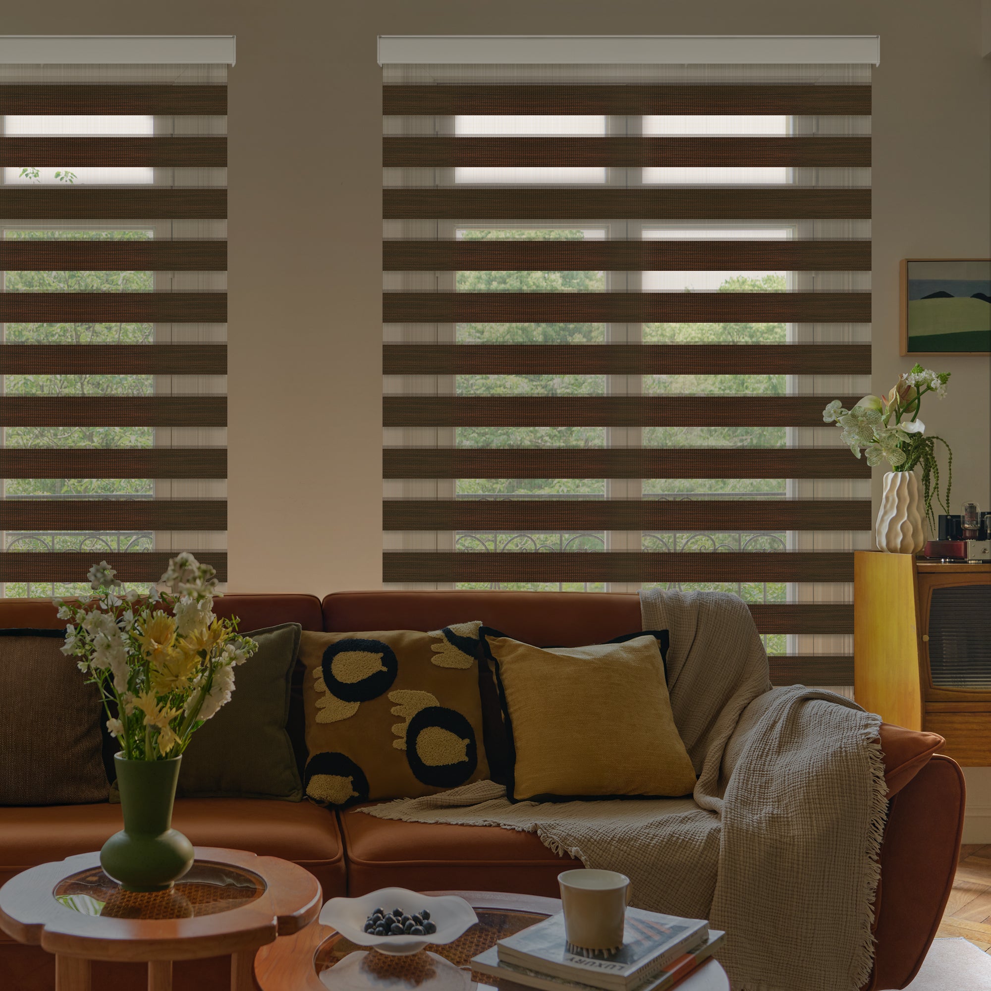 Allesin Motorized Zebra Shades